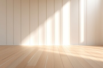 A minimalist interior with a clean aesthetic and natural elements