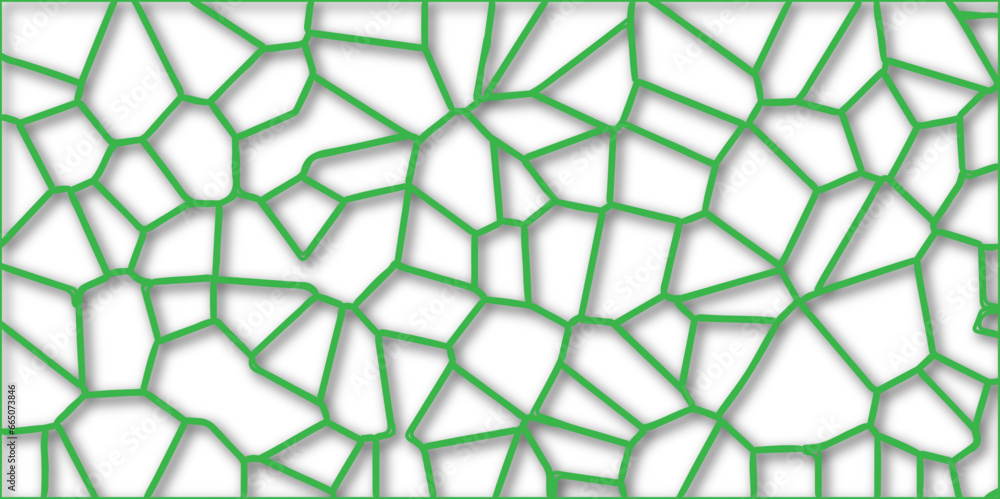 Poster Abstract 3d hexagon paper art with  seamless  geometric pattern. Flow backdrop ornament background with grid and line structure.vector seamless line decoration 