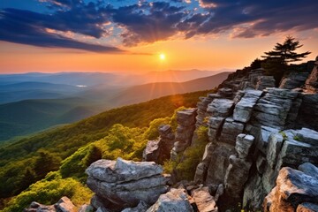 Sunset on Stony Man Mountain.