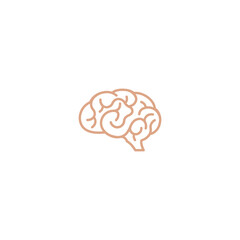 Brain logo design with tech connect design