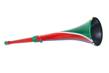 Vuvuzela South African football horn in PNG isolated on transparent background