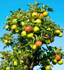 A beautiful green apple tree.