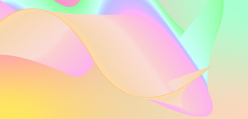 Amazing and colorful wave art illustration