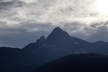 clouds over the mountains
