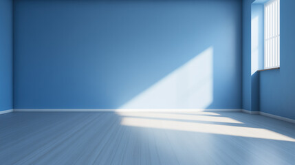 Obraz premium Empty room. Sun rays come through the window