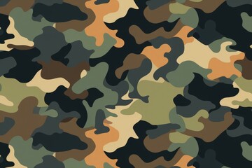 A detailed shot of a camouflage pattern