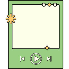 Retro Music Player UI
