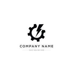 Fototapeta premium Car Service Logo Design. Black and White Logo. Usable for Business Logos. Flat Vector Logo Design Template