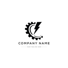Car Service Logo Design. Black and White Logo. Usable for Business Logos. Flat Vector Logo Design Template