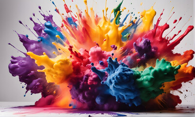 texture multiple colors paint painting texture with explosion of colors
