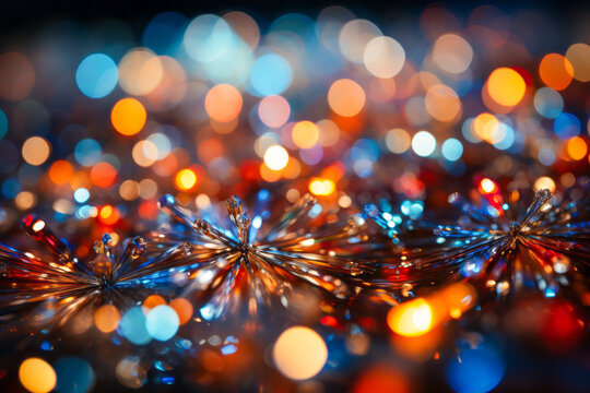 Bokeh background with cartwheel pattern.