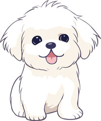 Fototapeta premium Cartoon dog or puppy characters design.