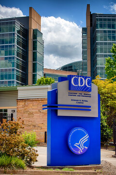 ATLANTA - April 25, 2020: The U.S. Centers for Disease Control  and Prevention in Atlanta, GA. The agency is responsible for preventing the spread of infectious diseases such as Covid-19.