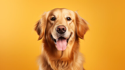 Obraz premium Adorable Golden Retriever Posing