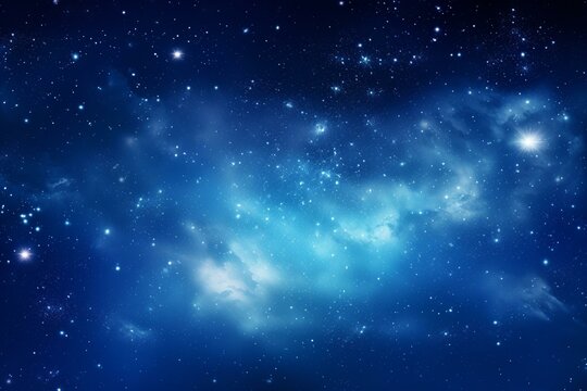 Image of a realistic night sky with beautiful Milky Way, depicting the vastness of space. Generative AI