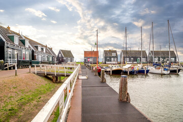 Fototapeta premium Hafen, Marken, IJsselmeer, Niederlande 