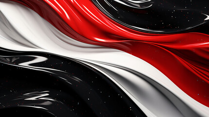 Metal chrome waves 3D background