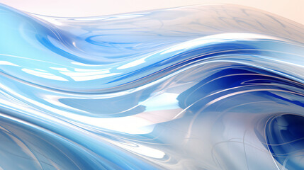 Metal chrome waves 3D background
