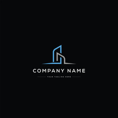Real Estate Logo Design. Construction Logo. Usable for Business Logos. Flat Vector Logo Design Template