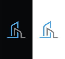 Real Estate Logo Design. Construction Logo. Usable for Business Logos. Flat Vector Logo Design Template