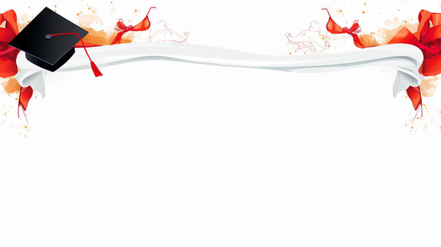 Graduation graphics with copy space