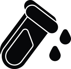 blood sample  glyph icon design style