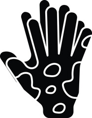 skin allergy glyph icon design style