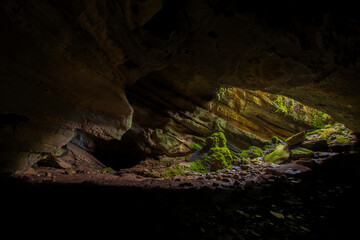 inside the cave