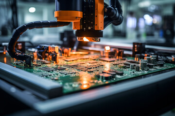 A close up of a piece of electronic equipment created with Generative AI technology