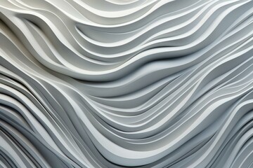 Modern, textured waves. Artistic 3D design. Generative AI