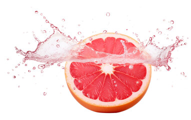 Pink Water Splash with Grapefruit Twist Transparent PNG