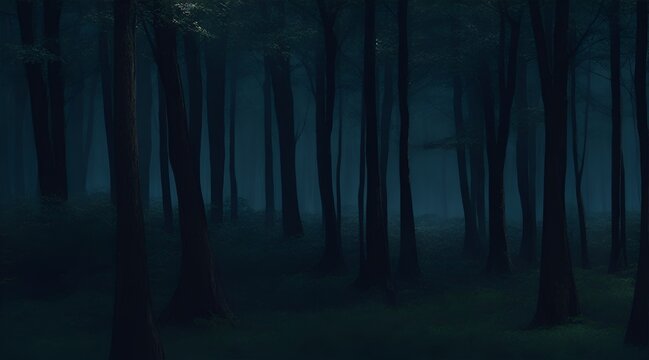 Beautiful dark forest background