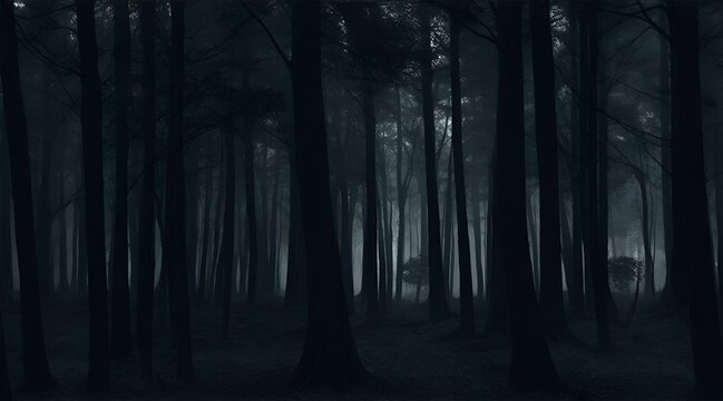 Beautiful dark forest background