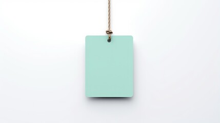 tag on white background.