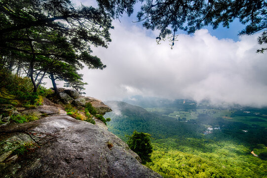 View from top of Yonah Mountain in North Georgia, USA