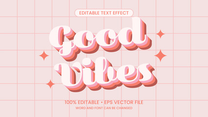 Editable text effect in groovy 1970s retro style