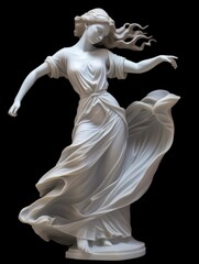 Marble statue of a ballerina.