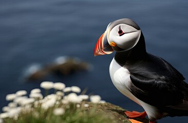 Atlantic Puffin Bird.