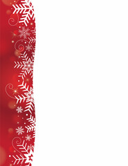 Winter Holiday Page Border Download/Print_red