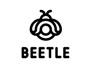 beetle o letter logo