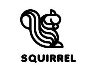 Fototapeta premium squirrel logo
