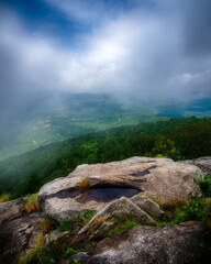 View from top of Yonah Mountain in North Georgia, USA