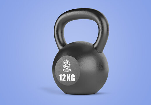 Kettlebell Gym Equipment Mockup