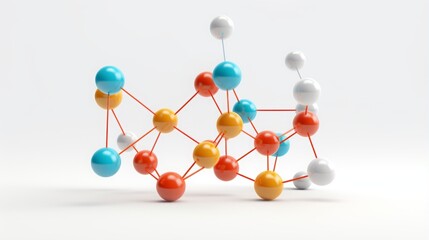 abstract molecules mockup.