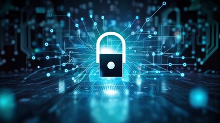 Cybersecurity privacy protection concept.