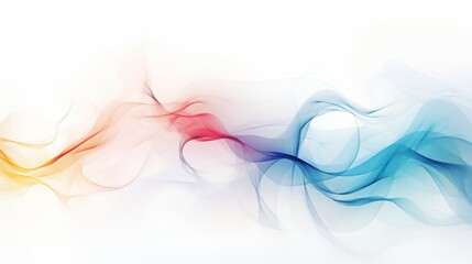 multi-colored smoke on a white background.