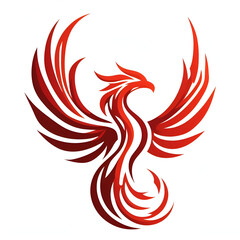 Fototapeta premium Phoenix logo isolated on white background 