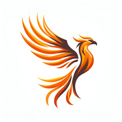 Obraz premium Phoenix logo isolated on white background 