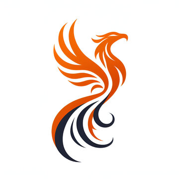 Phoenix logo isolated on white background 