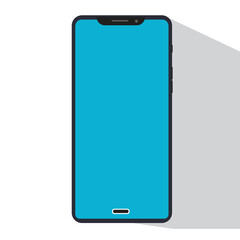 Smartphone Vector Illustration with Hand-Holding Device